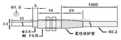M6 Long Distance Amplifier Through Beam Head Optical Probe