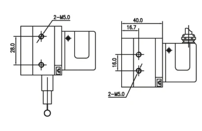 Adk Draw Wire Absolute Encoder Canopen Ssi High Cost Performance Position Encoder Replace Baumber