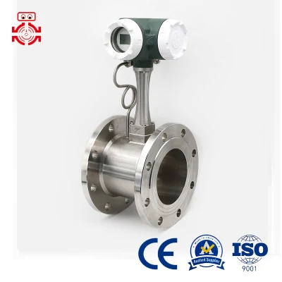 Vortex Flowmeter Steam Gas Compressed Air Gasoline Oxygen Argon Nitrogen Water Electronic Digital Display Sensor High Precision