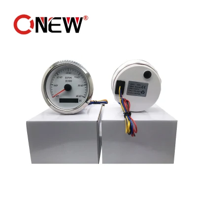 6K Rpm 85mm Marine Tachometer Gauge Hour Meter Boat Tachometer Backlight