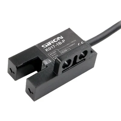 Siron Y Shape 4 Wire Red LED PC Material Slot Type Photoelectric Sensor for Packaging Machinery Position Detection, Outlet Type