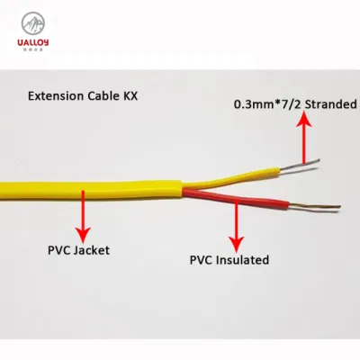 High Temperature Silica Fiber 1000 Degree C Insulated Thermocouple Cable