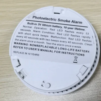 10yr Sealed Battery Life Optical Sensor Smoke and Fire Detector with Ce Approved