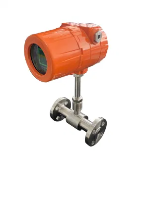 Thermal Gas Mass Flowmeter Micro Flow Compressed Air Oxygen Nitrogen Argon Methane Flowmeter Meter DN50plug in Type
