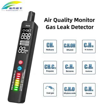 Portable Multi-Function Three-Mode Smart LCD Screen Handheld Methane Gas Detector with Non-Contact Sensing Probe