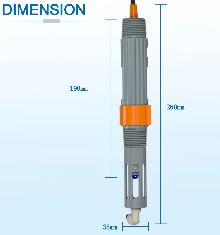 Temperature Compensation Industrial Online ORP/pH Sensor for Pure Water Measurement