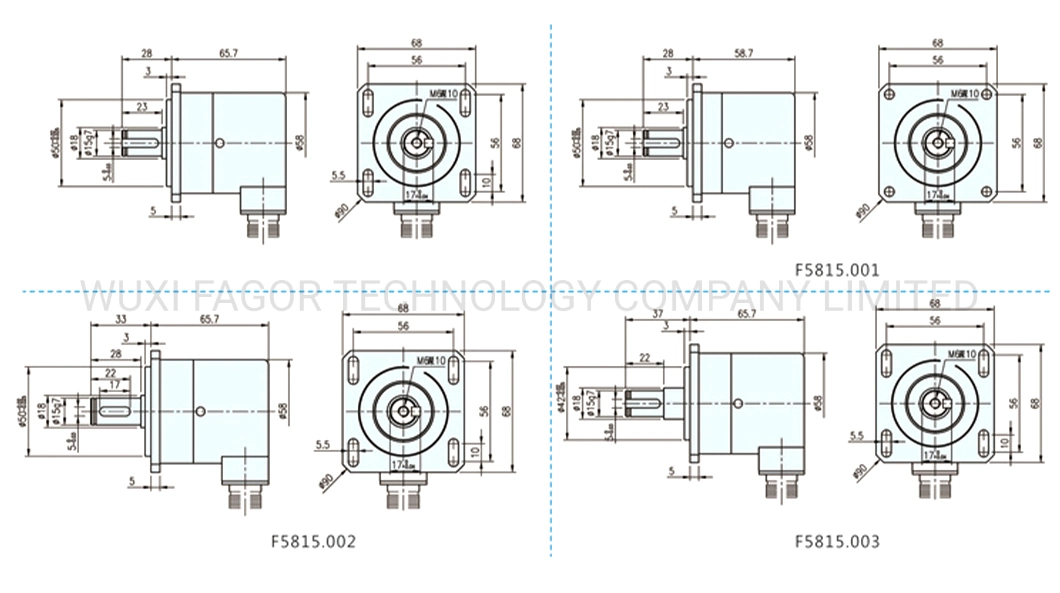 3600-7500 P/R Solid Shaft Optical Incremental Rotary Encoder