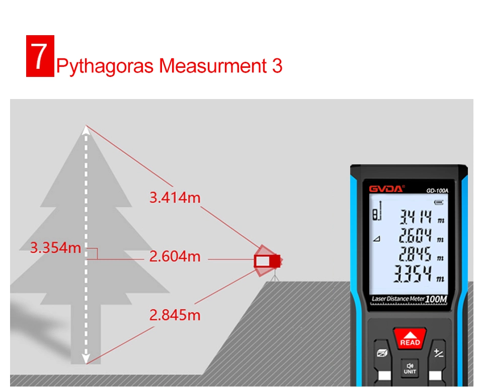 Laser Range Finder 50m Portable USB Charger High Precision Measurement Laser Rangefinder