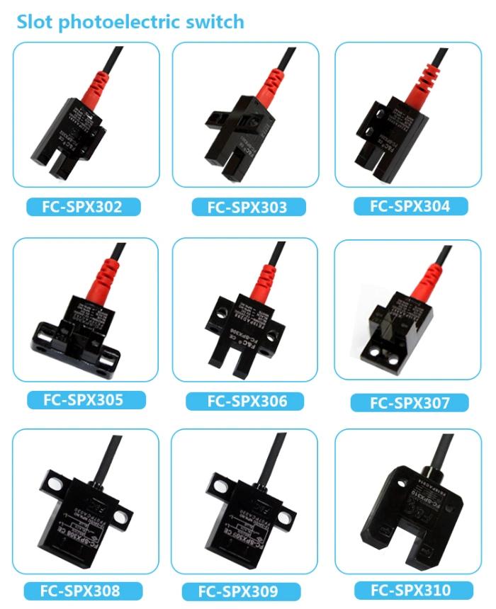 Pin Type NPN Throughbeam Optical Sensors Position Detection for Xyz Linear