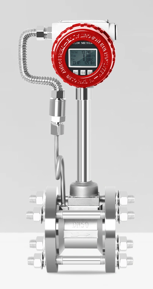 Intelligent Gas Vortex Flowmeter Water Vapor Flow Meter Compressed Air Nitrogen Hydrogen Gas Mixture
