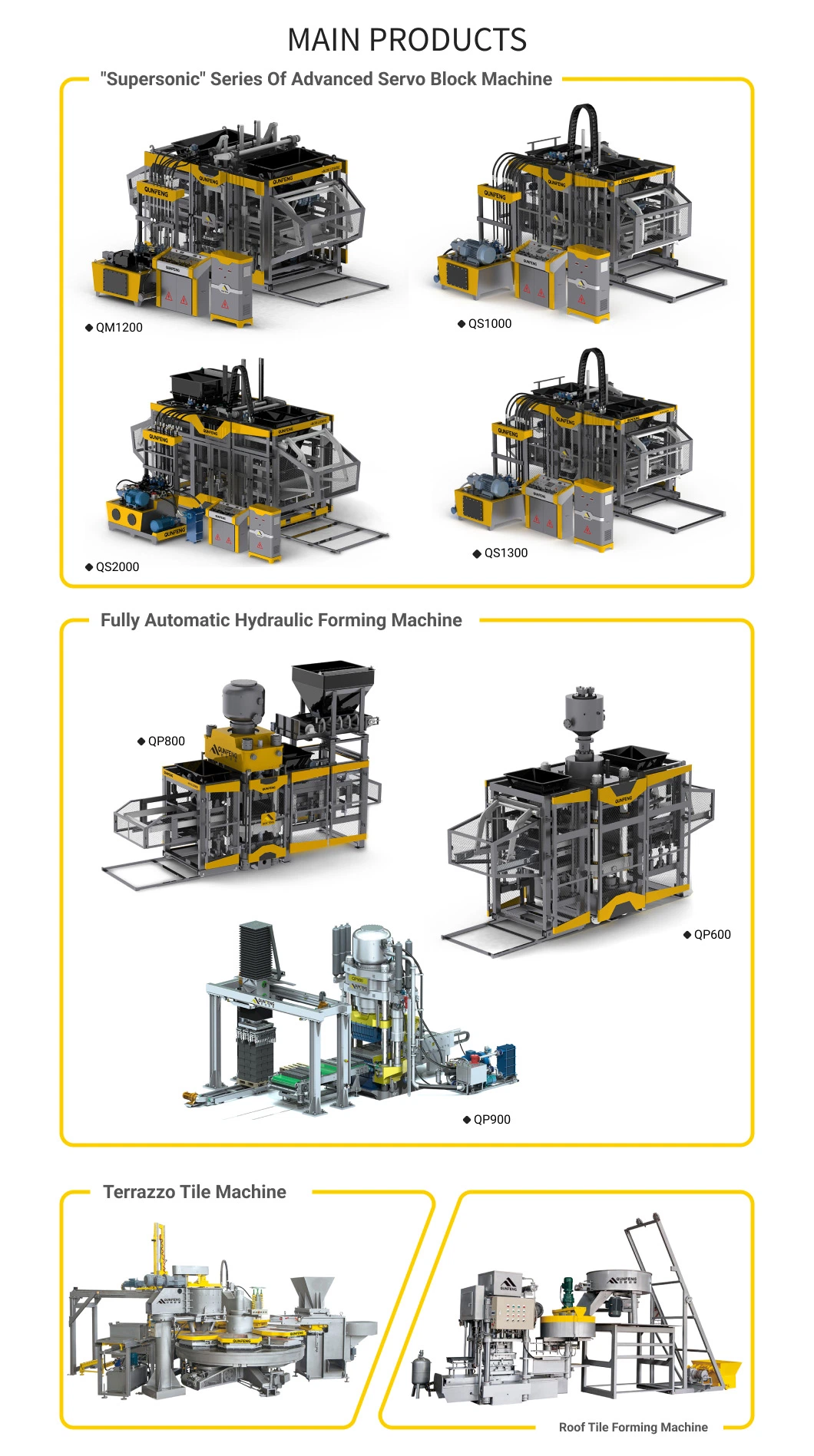 Construction Machinery Stand Seaworthy Packing Paver Brick Making Machine with CE