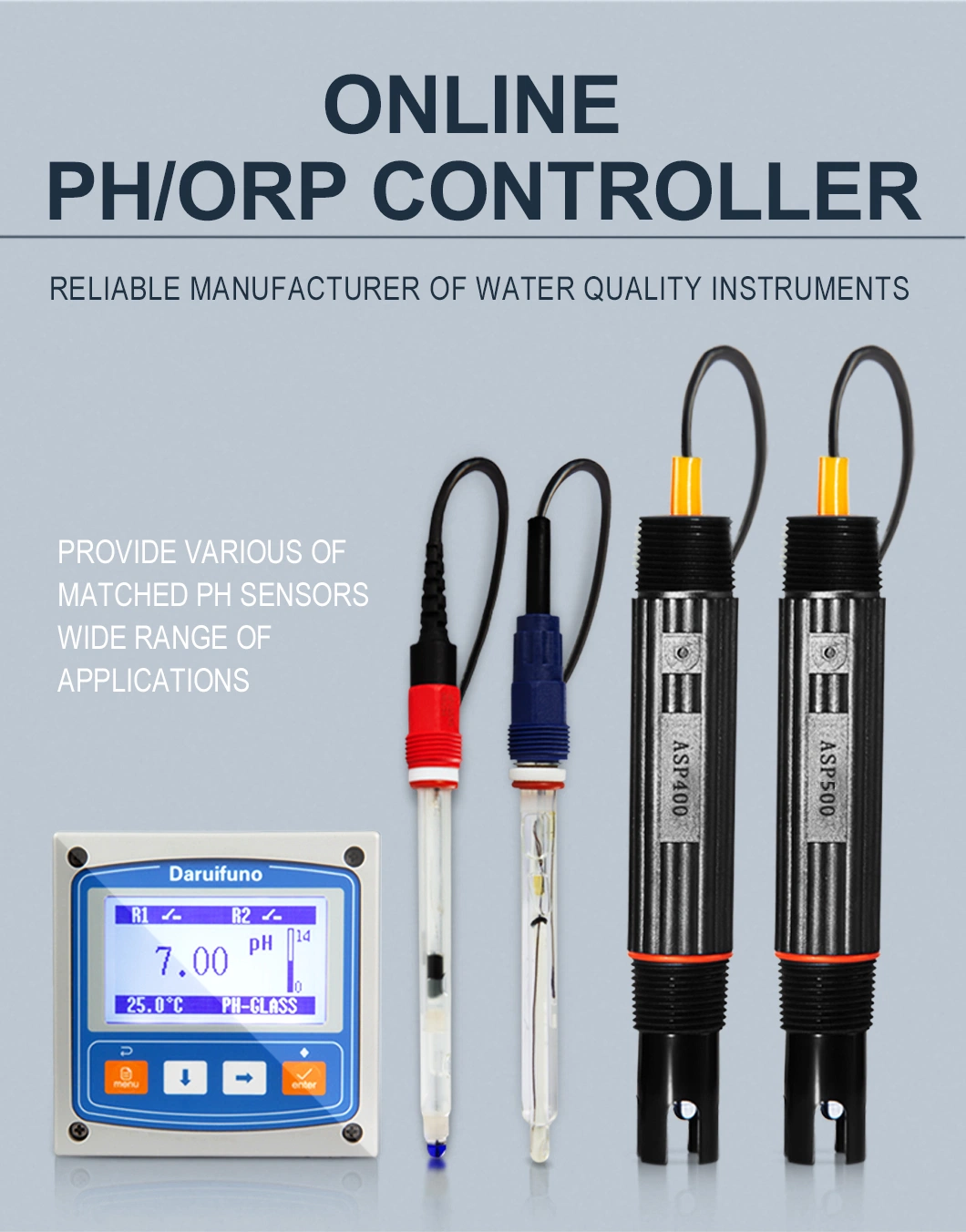 14pH Online pH Probe pH Sensor for Water Treatment