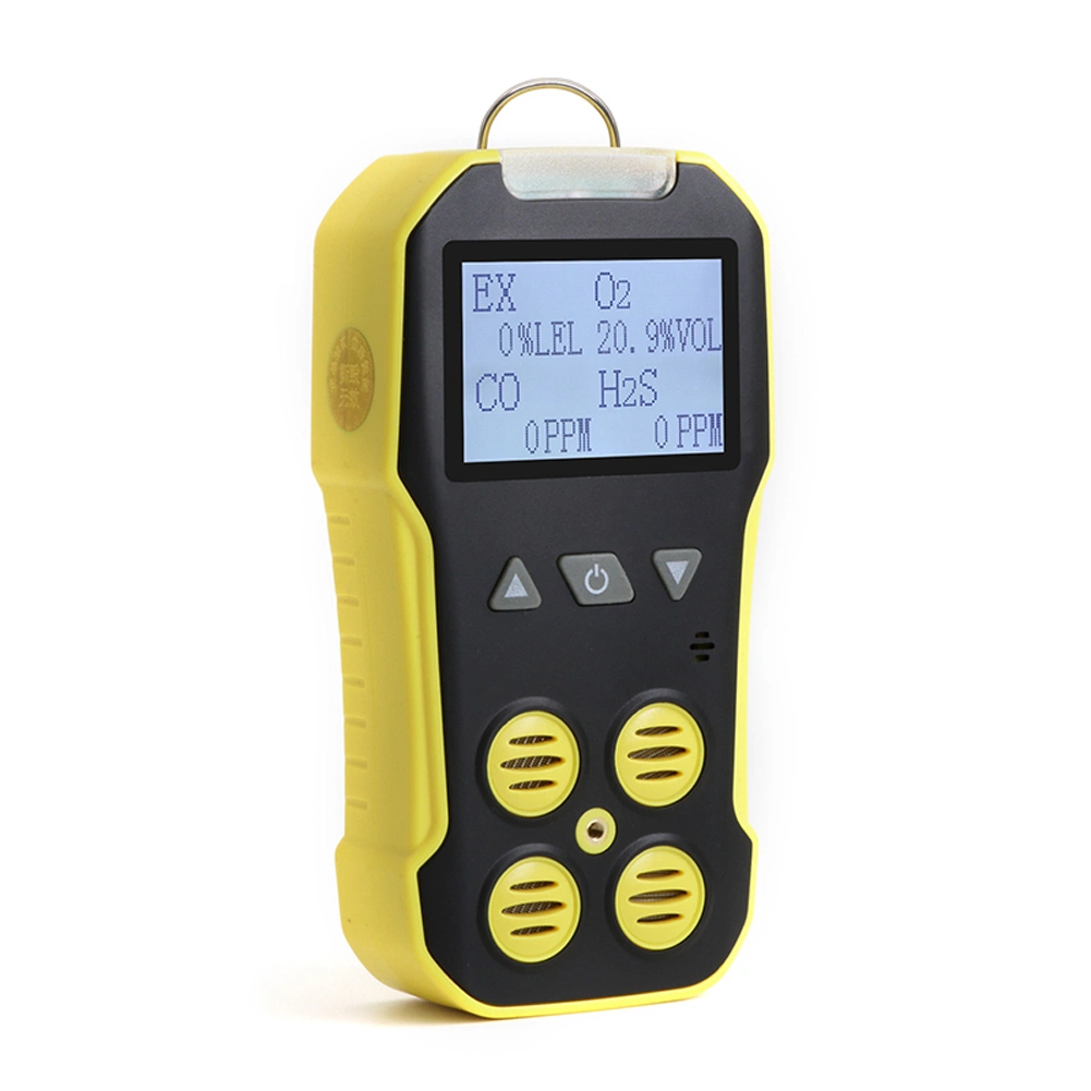 Portable 4 in 1 Gas Detector O2 H2s Oxygen Carbon Monoxide Hydrogen Sulfide Combustible Gas Content Test Meter