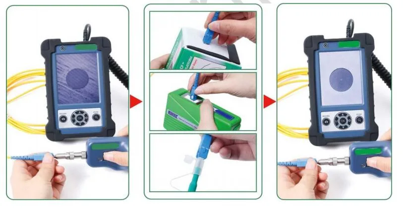 Fiber Optic Clean Equipment Handheld Fiber Optical Inspection Probe Flk-Fip-600p