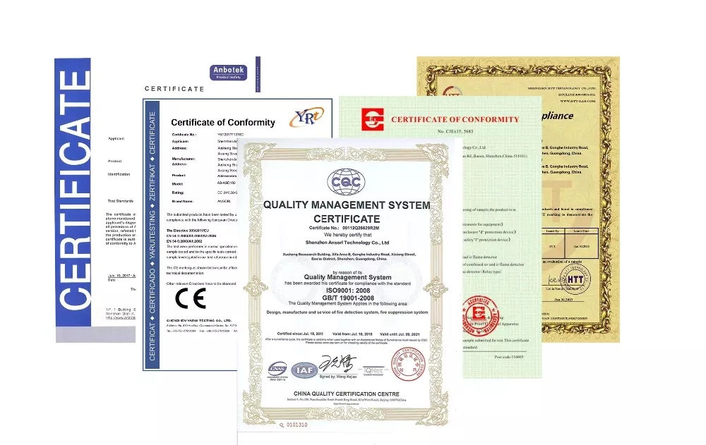 CE Approved Optical Smoke and Heat Sensor Detector Battery Type