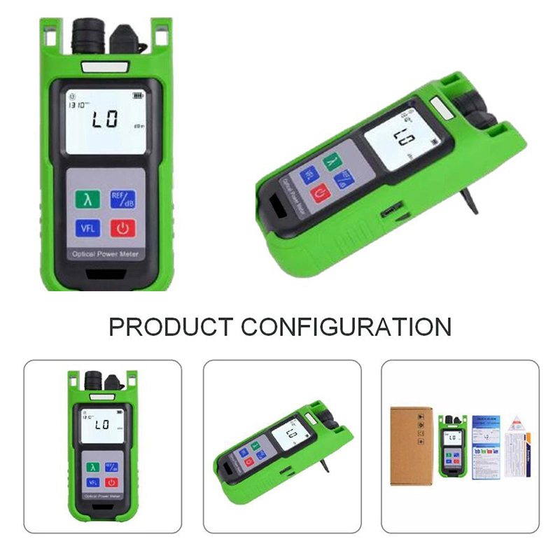 FTTH Fiber Optic Power Meter FTTH Fiber Optical Laser Source Power Meter Connector Cable Tester Optical Power Meter