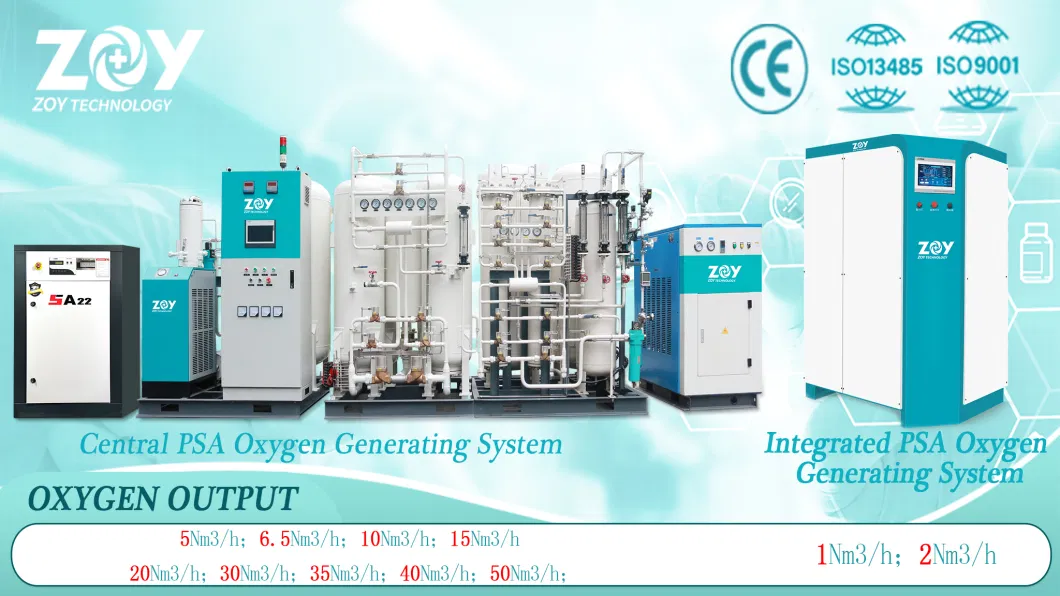 60nm3/H Generation Device Oxygen with Water Cooling Oxygen Compressor Booster