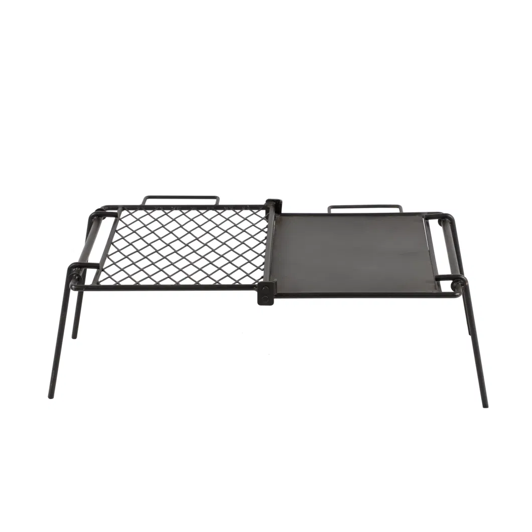 Hi-Temp Powder Coated Folding BBQ Grill Set