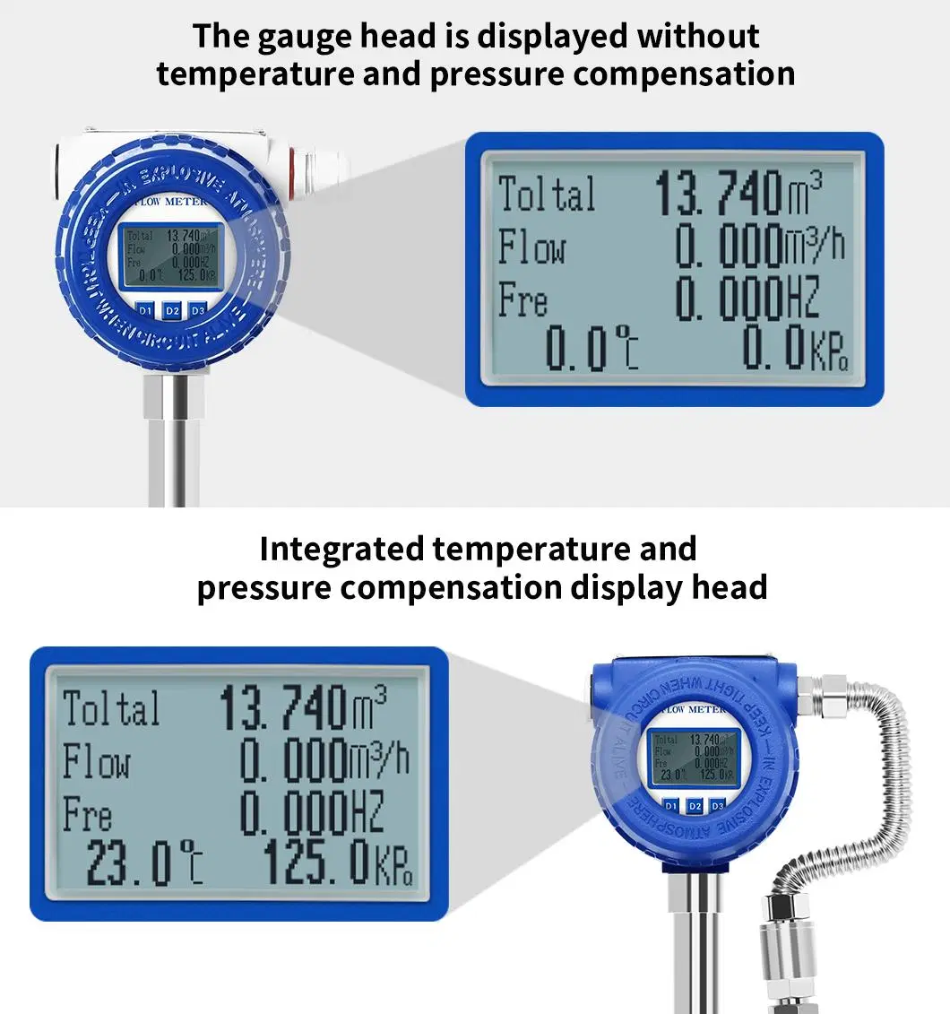 Intelligent Low Cost Oxygen Flow Meter Electromagnetic Flow Meter Liquid Flow Meter