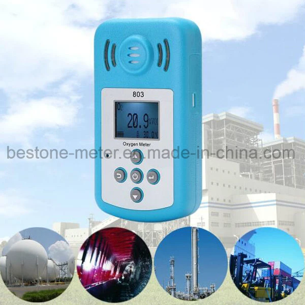 Temperature Meter,O2 Handheld Gas Detector,Hot Sale Portable Dissolved Oxygen Meter,Model 803, Portable Oxygen Purity Analyzer,Portable 25% O2 Monitor, Alarm.