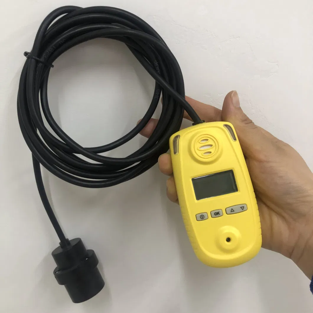 Handheld O2 Gas Meter, Battery Powered Single Gas Analyzer with Long Probe O2 Sensor