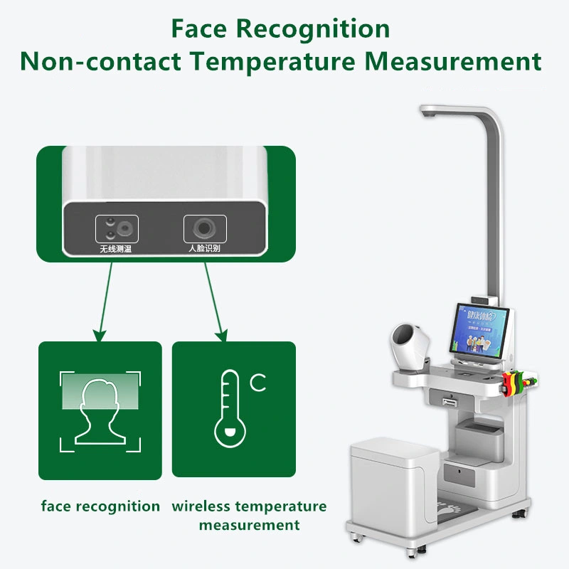 Touch Screen Monitor Vending Hospital Self Service Kiosk Body Fat Analysis