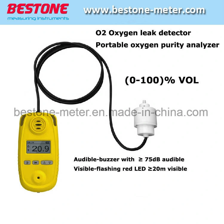 Portable 100% O2 Monitor, Oxygen Detector,Oxygen Leak Detector, Portable Oxygen Purity Analyzer, Gas Detector, Gas (O2) Meter,Air Oxygen Measurement Device Sao2