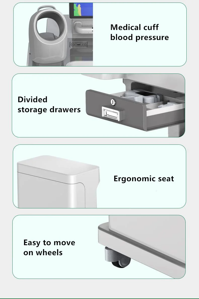 Sh-T15 Electronic Balance Blood Pressure Health Check Hospital Self Service Kiosk