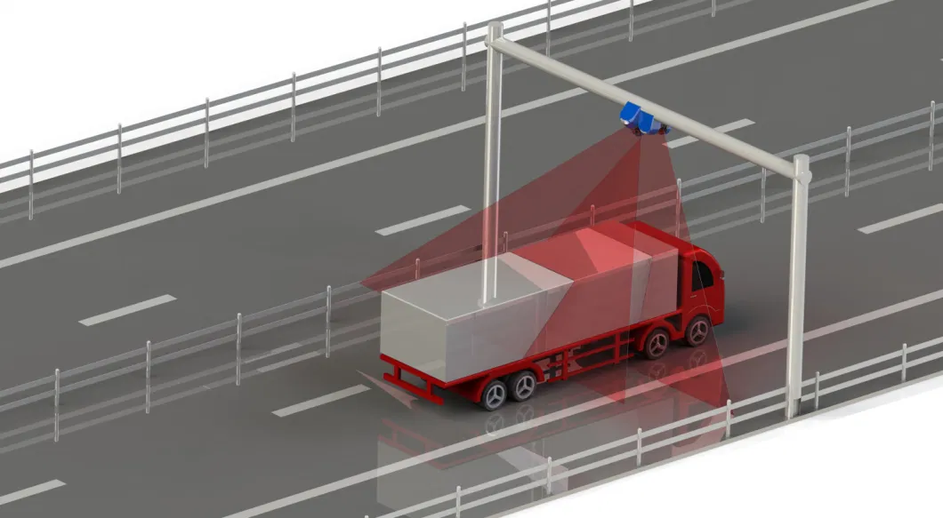 50m 2D Laser Lidar Scanner Sensor/Vehicle Measurement Lidar Scanner for Classification and Separation of Vehicles at Toll Stations/Vehicle Dimension Measurement