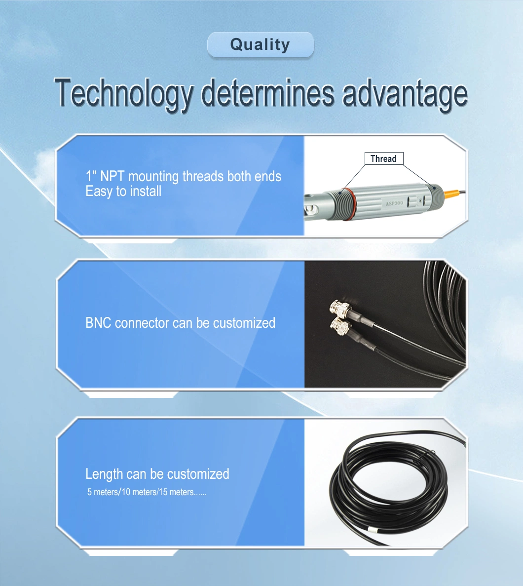 14pH Online pH Probe pH Sensor for Water Treatment