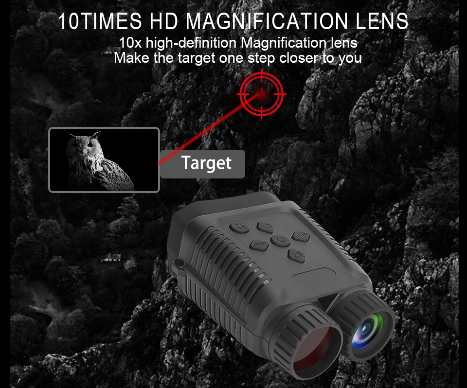 Gvda 1080P HD Infrared Digital Hunting Camping Telescope 4X Zoom Outdoor Mini Binocular Night Vision Device