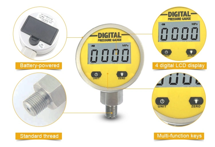 Customized Digital Oxygen Pressure Gauge with High Quality