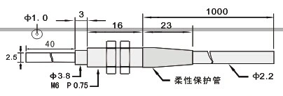 M6 Long Distance Amplifier Through Beam Head Optical Probe