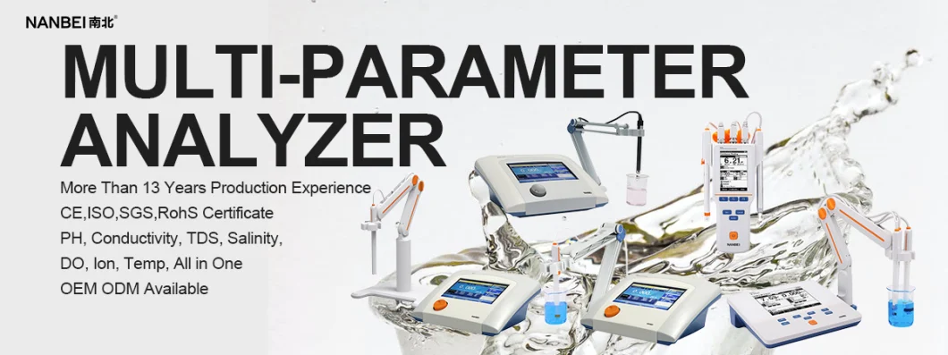 Portable Multi-Parameter pH Ec Do TDS ISE Temp Analyzer