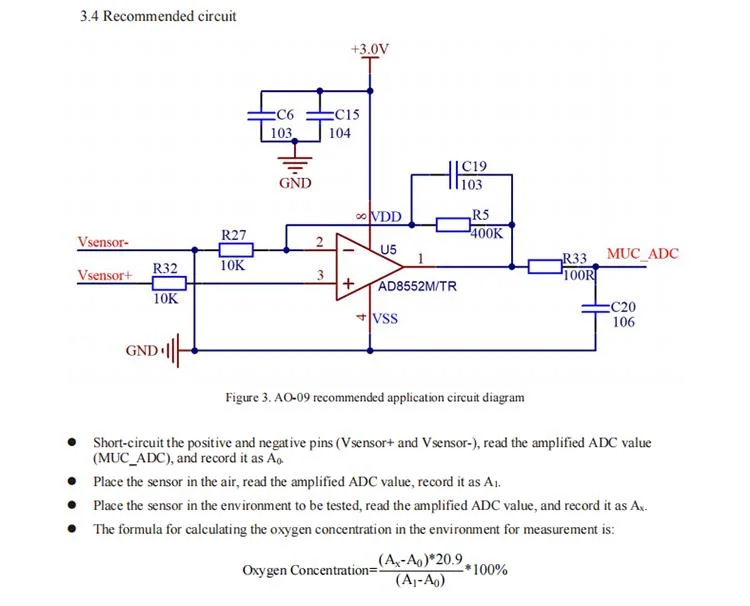 Oxygen Sensor Ao-09 Replace Oom103 for Medical Use