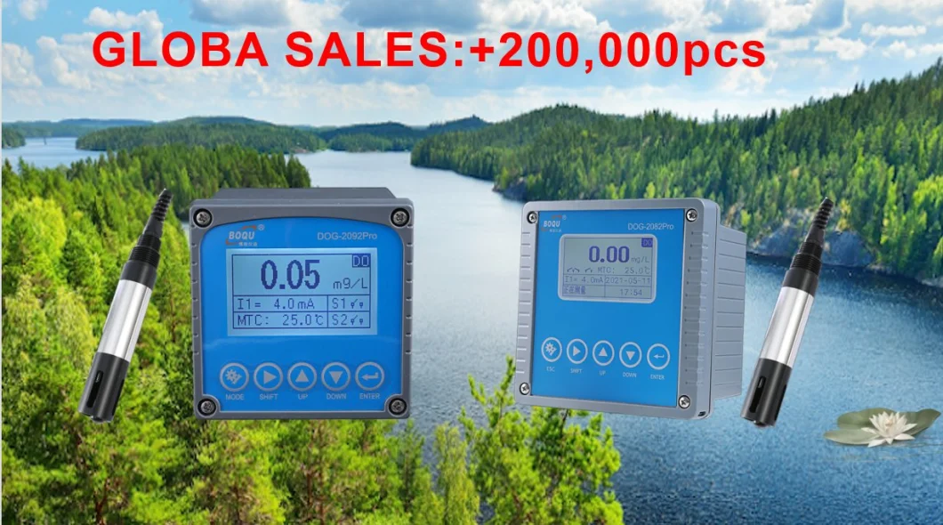 Boqu Dog-2082PRO with Digital Dissolved Oxygen Sensor for Wastewater Online Dissolved Oxygen O2 Analyzer