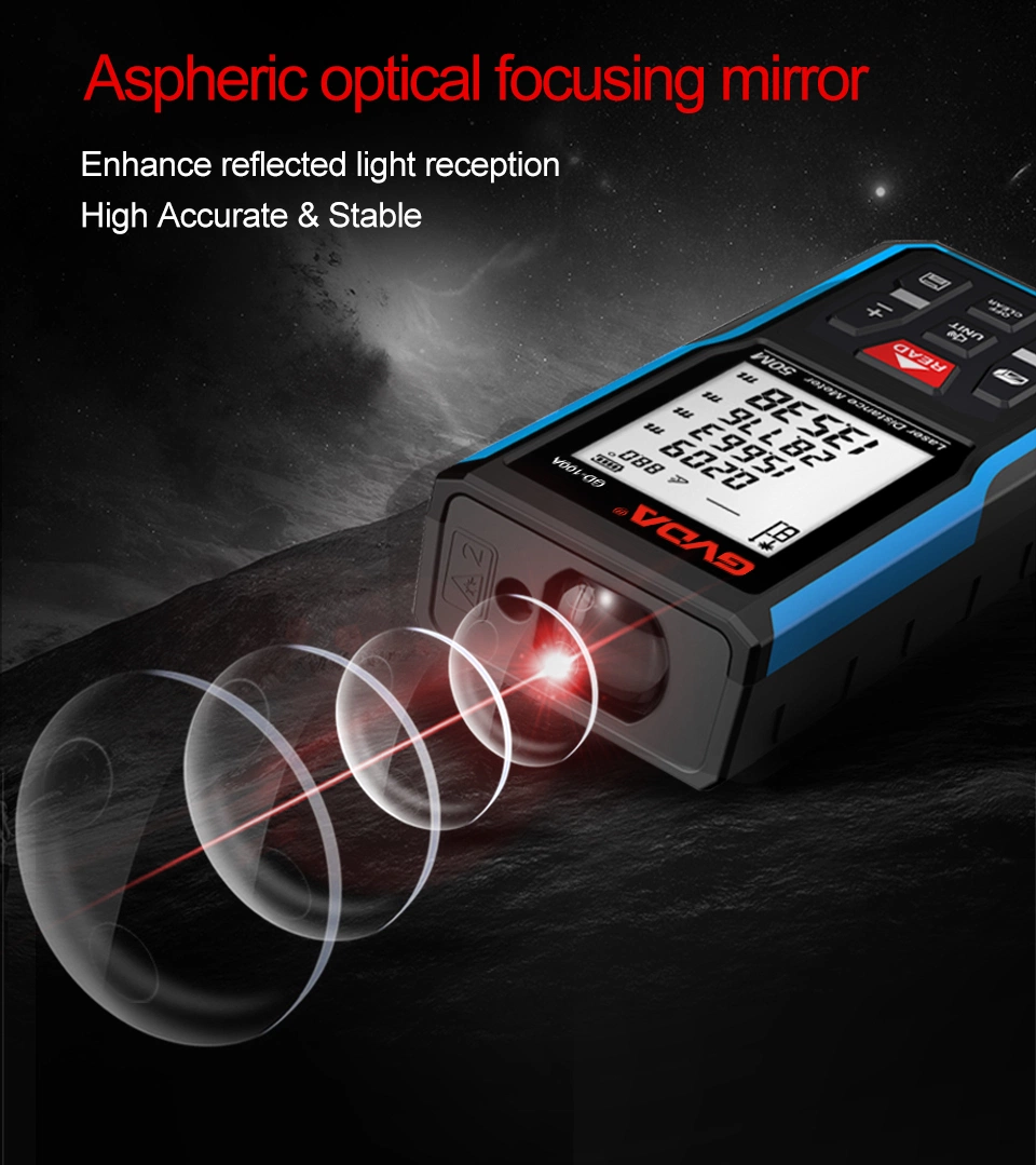Laser Range Finder 50m Portable USB Charger High Precision Measurement Laser Rangefinder