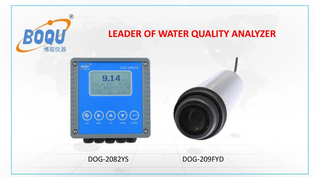 Boqu Dog-2092 Economic Model with Do Sensor for Deionized Water/Purified Drinking Water Application Dissolved Oxygen Analyzer