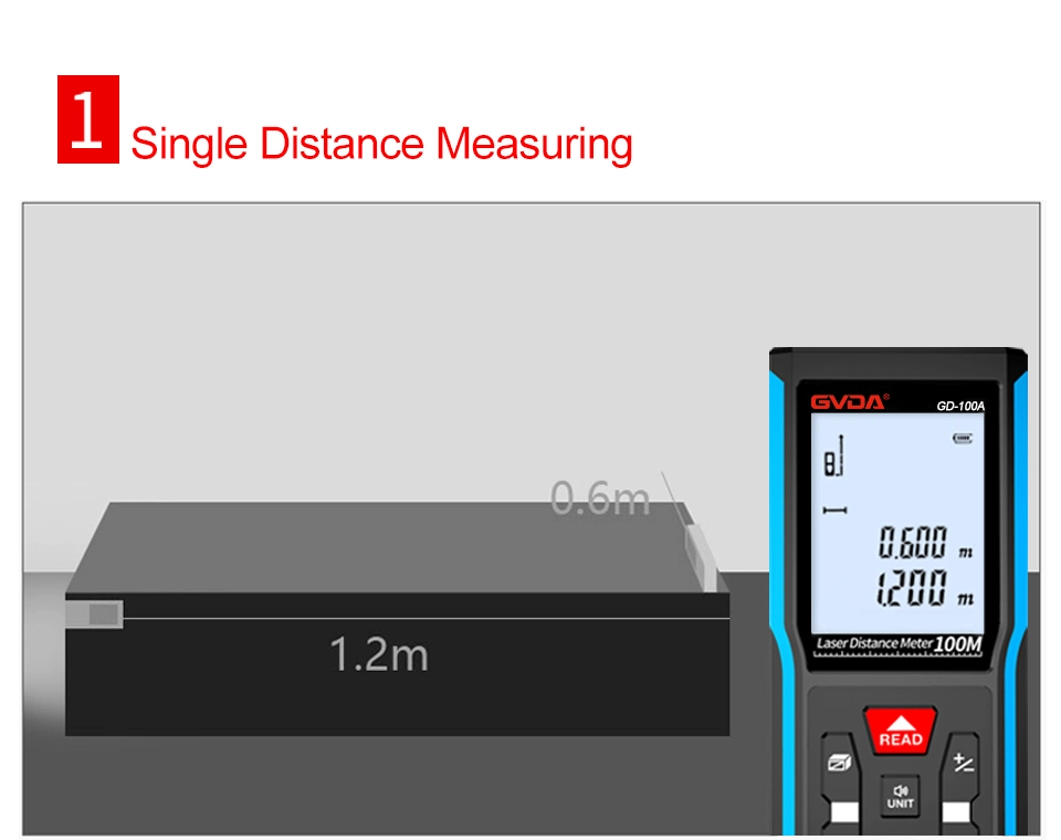 Laser Range Finder 50m Portable USB Charger High Precision Measurement Laser Rangefinder