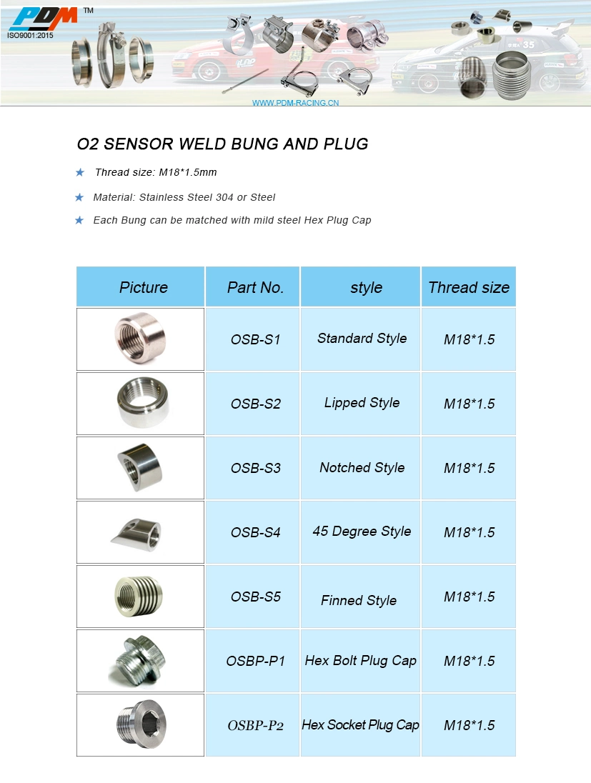 Universal Cel Fix Check Engine Light Eliminator O2 Oxygen Sensor Adapter Mini Extender Spacer Bung Catalytic Converter M18X1.5