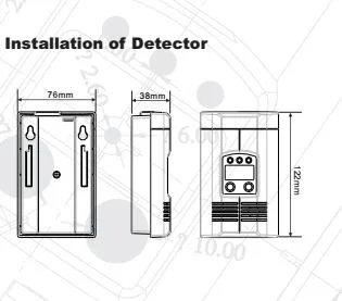 AC220V Home Fire Security Installing The Gas Detector to Check Gas Alarm Leakage