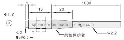 DC M3 M4 M6 Amplifier Through Beam Head Fiber Probe