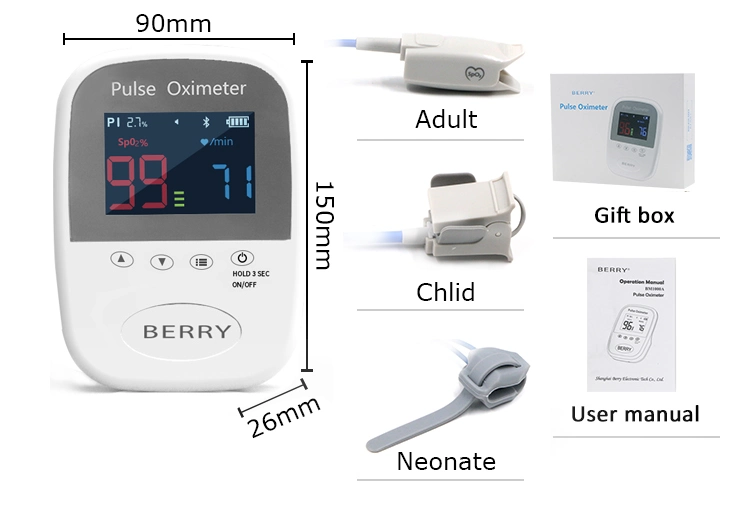 Family Healthcare Handheld Digital Oximetro Medical Portable Oxygen Pulse Meter