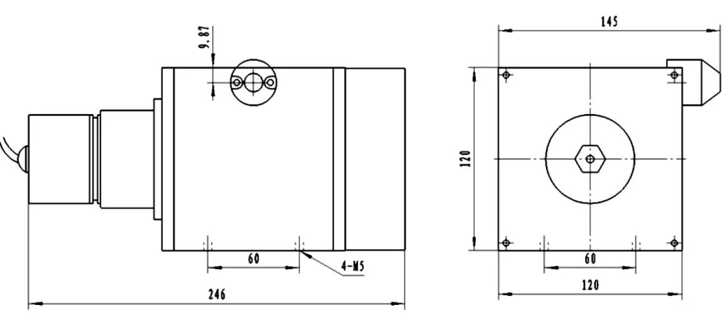 Gi-D333 Series 0-20000mm Measuring Stroke Flexible Steel Wire for Hydraulic System Draw Wire Displacement Sensor