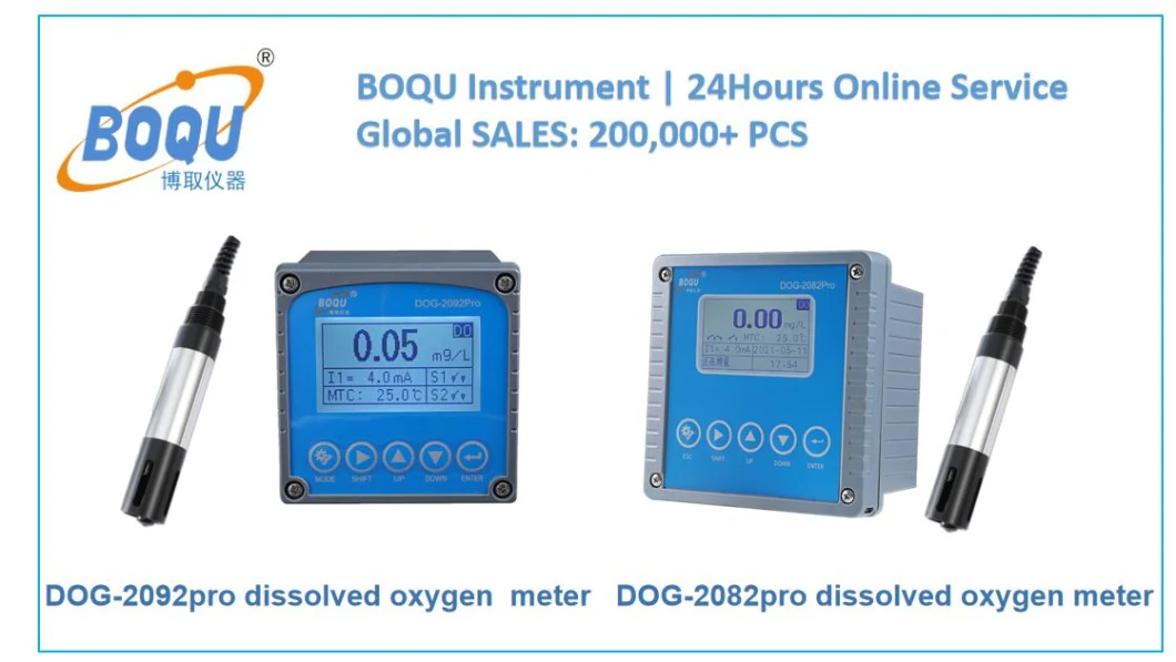 Boqu Dog-2082PRO with Digital Dissolved Oxygen Sensor for Wastewater Online Dissolved Oxygen O2 Analyzer