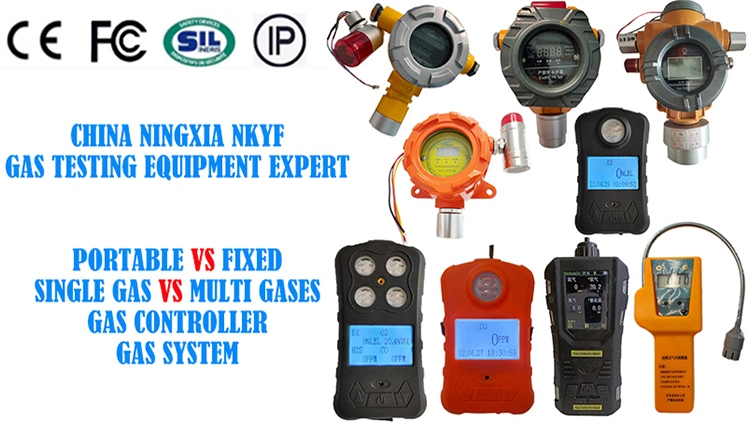 China Nkyf CE Sil Long Working Hours Liquefied Petroleum Natural Gas Detector with Control Panel