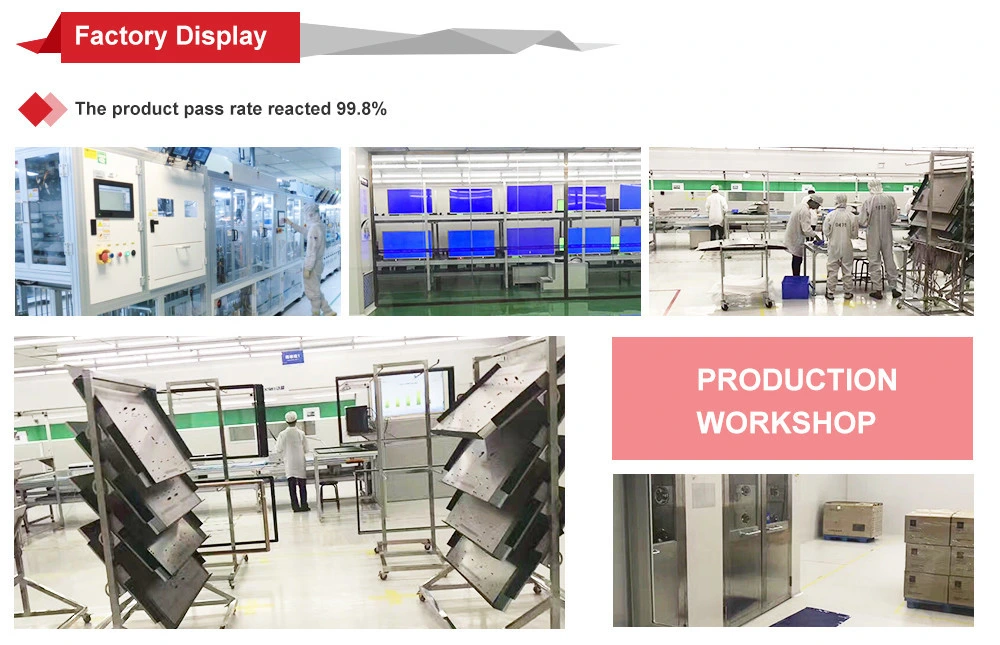 Custom OEM ODM 19 Inch Pcap Capacitive Multiple 10 Point USB Touch Screen Sensor with Thin Bezel Shaped Toughened Glass for Optical Bonded Industrial LCD Module