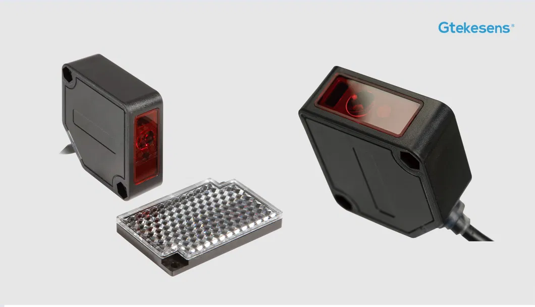 8m NPN Laser Safety Switch, Retro-Reflective Photoelectric Sensor for High Speed Door, Rolling Shutter Door and Automatic Revolving Door