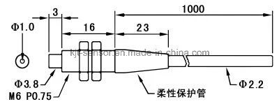 DC M3 M4 M6 Amplifier Through Beam Head Fiber Probe