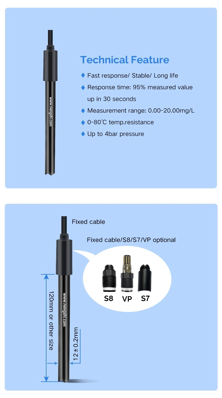 High Quality Online Dissolved Oxygen Lab Sensor Do Electrode for Water Quality Monitoring